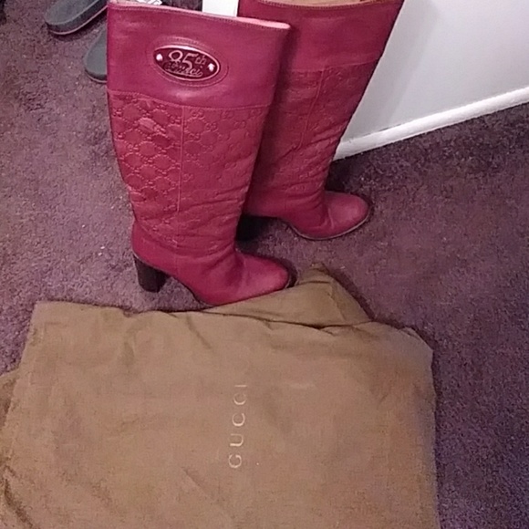 Authentic red leather GG boots🔥🔥🔥 - Picture 4 of 8